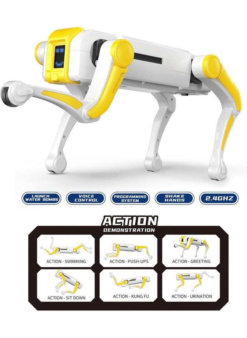 REBENUO Educational robot dog with remote control and app, made of plastic, with light and sound. - Image 2