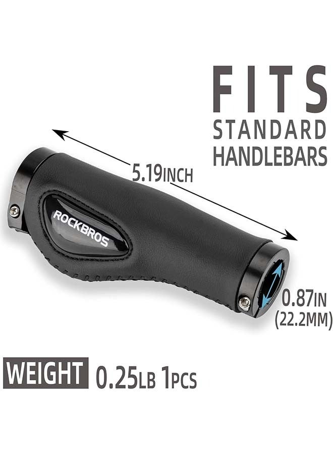 Rockbros ROCKBROS Bike Handle Grips Ergonomics Design Soft Gel Dual Lock on Bicycle Handlebar Grips for Mountain MTB MBX Bike Electric Scooter - Image 4