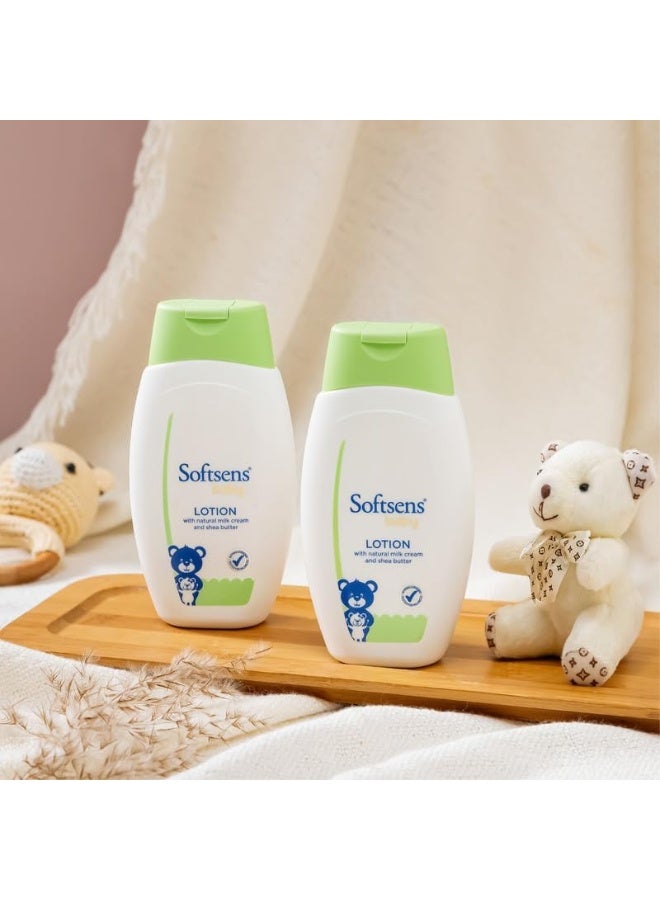 Softsens Baby Daily Moisturising Lotion with Shea Butter & Vitamin E, 200ml (Pack of 3) - Image 5