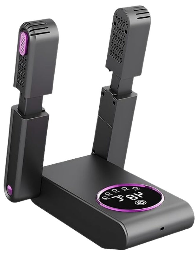 Double Arm Shoe Dryer Portable Foldable Boot Dryer with Timer and Adjustable Angles – Fast Drying for Two Pairs of Shoes at the Same Time - Image 1