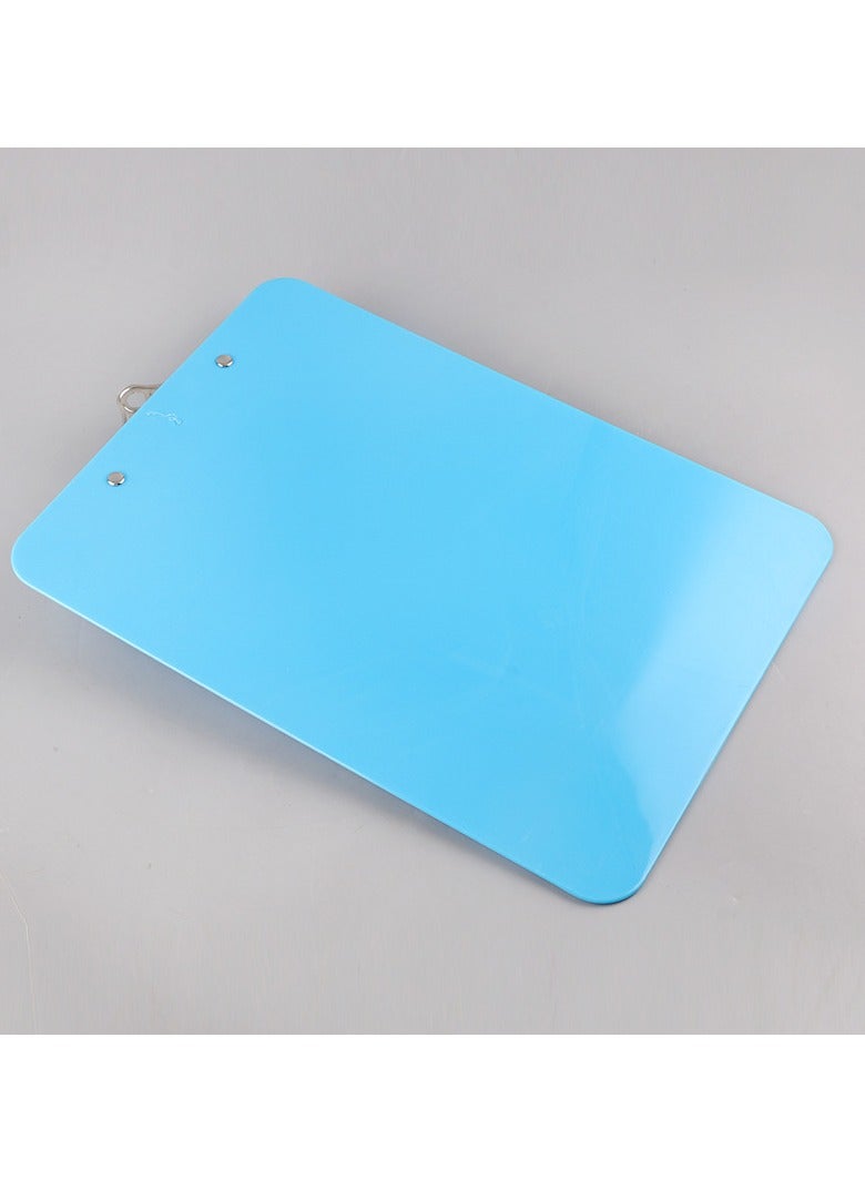 SOLARAE Plastic Clipboards, Multi Pack Clipboard Blue Strong Holds 100 Sheets, Acrylic Clipboards Big Clip Board Clips 12.5 x 9 Inch 3 Pcs - Image 4