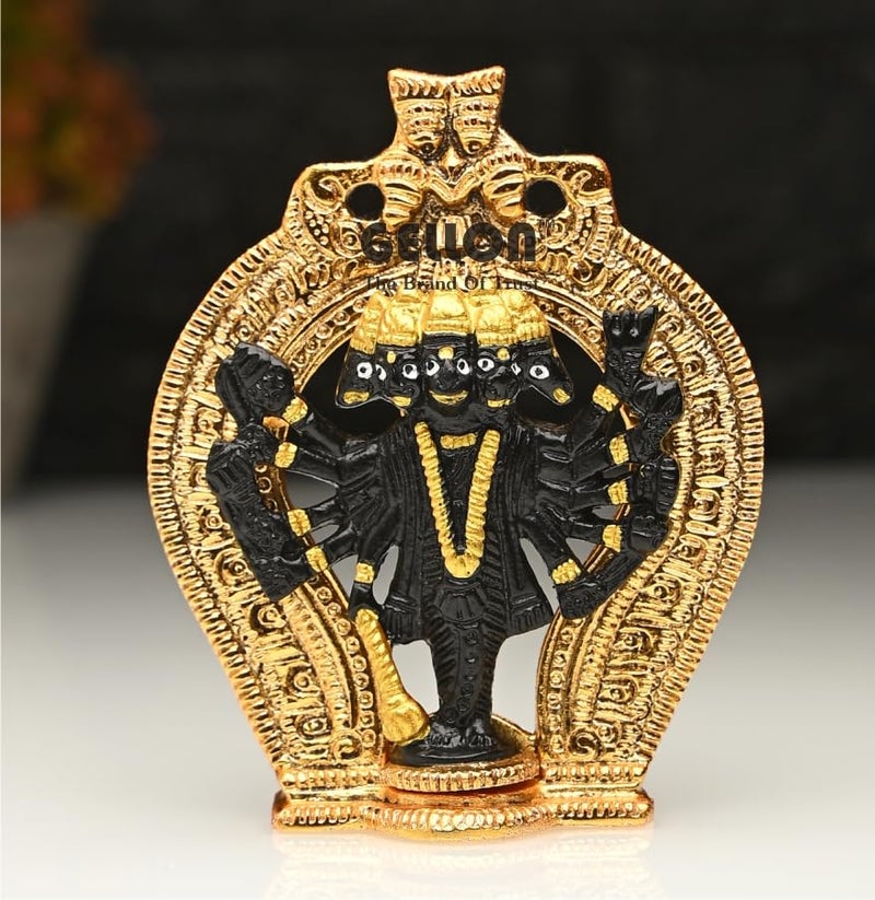 Gellon Panchmukhi Hanuman Ji Murti for Door Entrance Statue Wall Hanging Showpiece in Matte Black Finish - Image 1