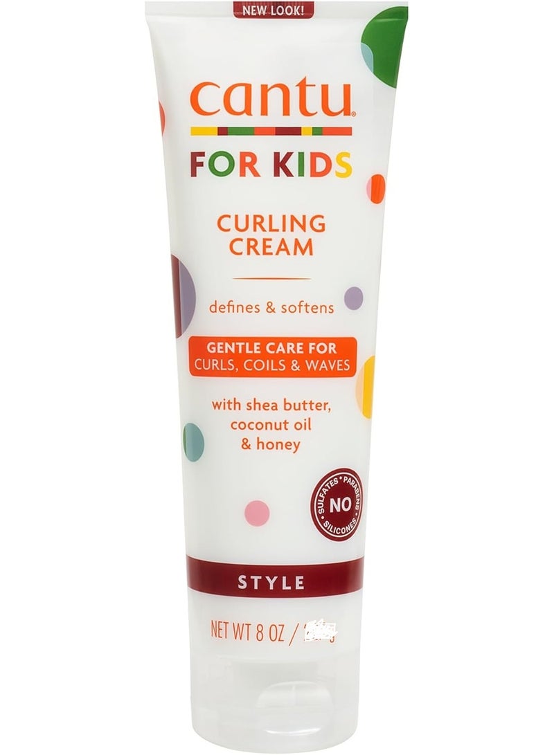 كانتو مجموعة كانتو للعناية بشعر الأطفال - شامبو مغذي لا يسبب الدموع + كريم تجعيد لتحديد وتنعيم التجعيدات، مع زبدة الشيا وزيت جوز الهند والعسل - Image 3