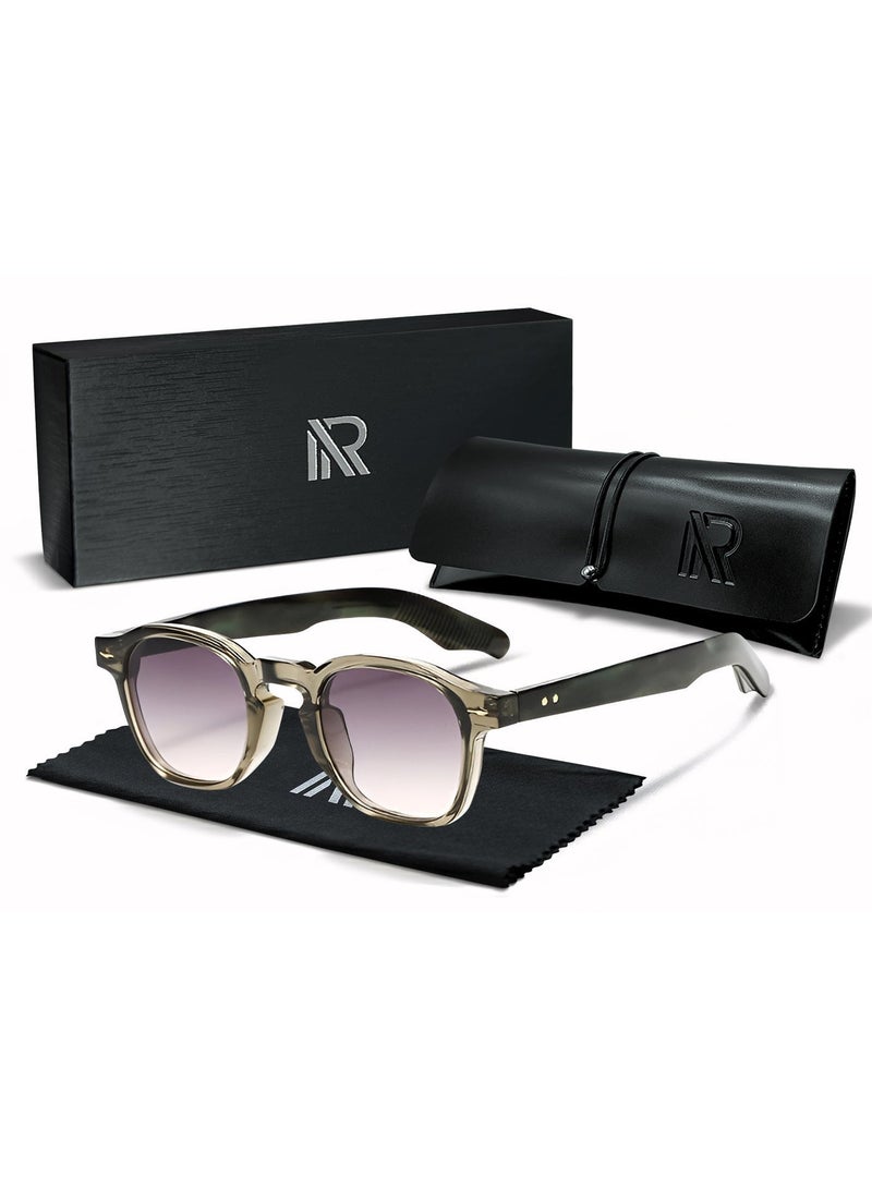 ريتي نظارة شمسية رجالي ونسائي بتصميم عصري وعدسات مستقطبة مع حماية من الأشعة فوق البنفسجية | نظارات موضة أنيقة للقيادة والسفر والرحلات والشاطئ والأنشطة الخارجية | خفيفة الوزن ومريحة - Image 1