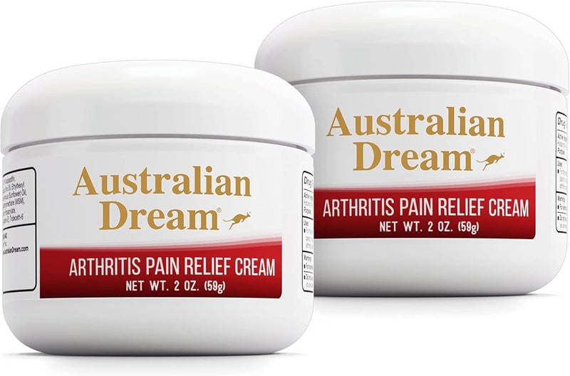Australian Dream كريم أسترالي دريم لتخفيف آلام التهاب المفاصل  مهدئ  غير دهني  قوي  تخفيف موضعي لآلام التهاب المفاصل  جيد لآلام العضلات أو المفاصل  2 أونصة  عبوات 2 - Image 1