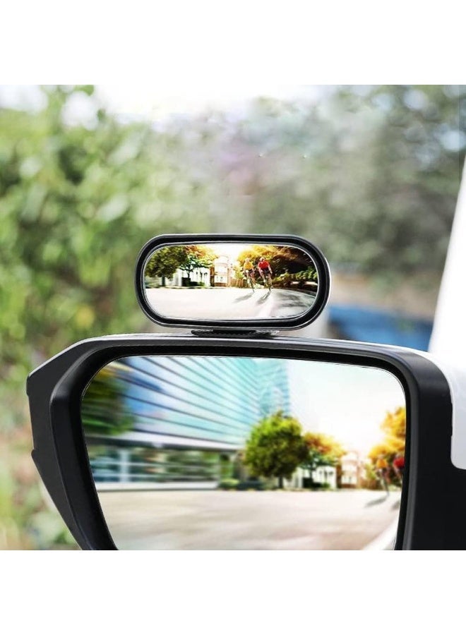 أعمى بقعة السيارات مرآة الرؤية الخلفية مستطيلة ، أعمى بقعة السيارات الخلفية عرض لصق مرآة الرؤية الخلفية ، قابل للتعديل أعمى بقعة محدبة ، زاوية واسعة الجانب مرآة الرؤية الخلفية ، سهلة التركيب ، ومناسبة لسيارات الركاب والشاحنات وسيارات الدفع الرباعي - Image 1