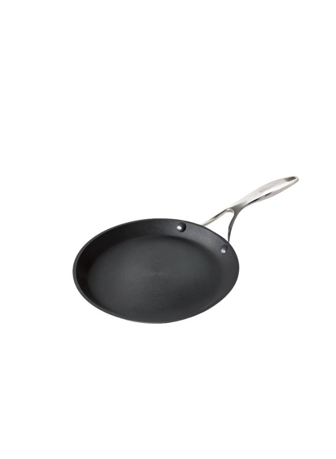 Circulon Hard Anodised Non Stick Aluminium Flat Dosa Tawa | Dosa Pan PFOA Free NonStick | Tawa for Roti | Non Stick Tawa, 24 cm, Black - Image 1