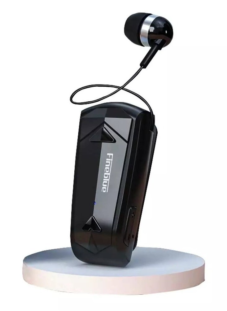 Fineblue - F520 Bluetooth Headset Retractable Vibration Noise Cancelling With Microphone Volume Control - Image 1