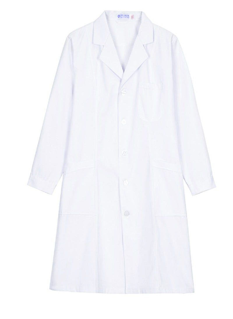 Gasin Long Sleeves Lab Coat White  - Image 3