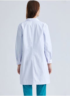Gasin Long Sleeves Lab Coat White  - Image 2