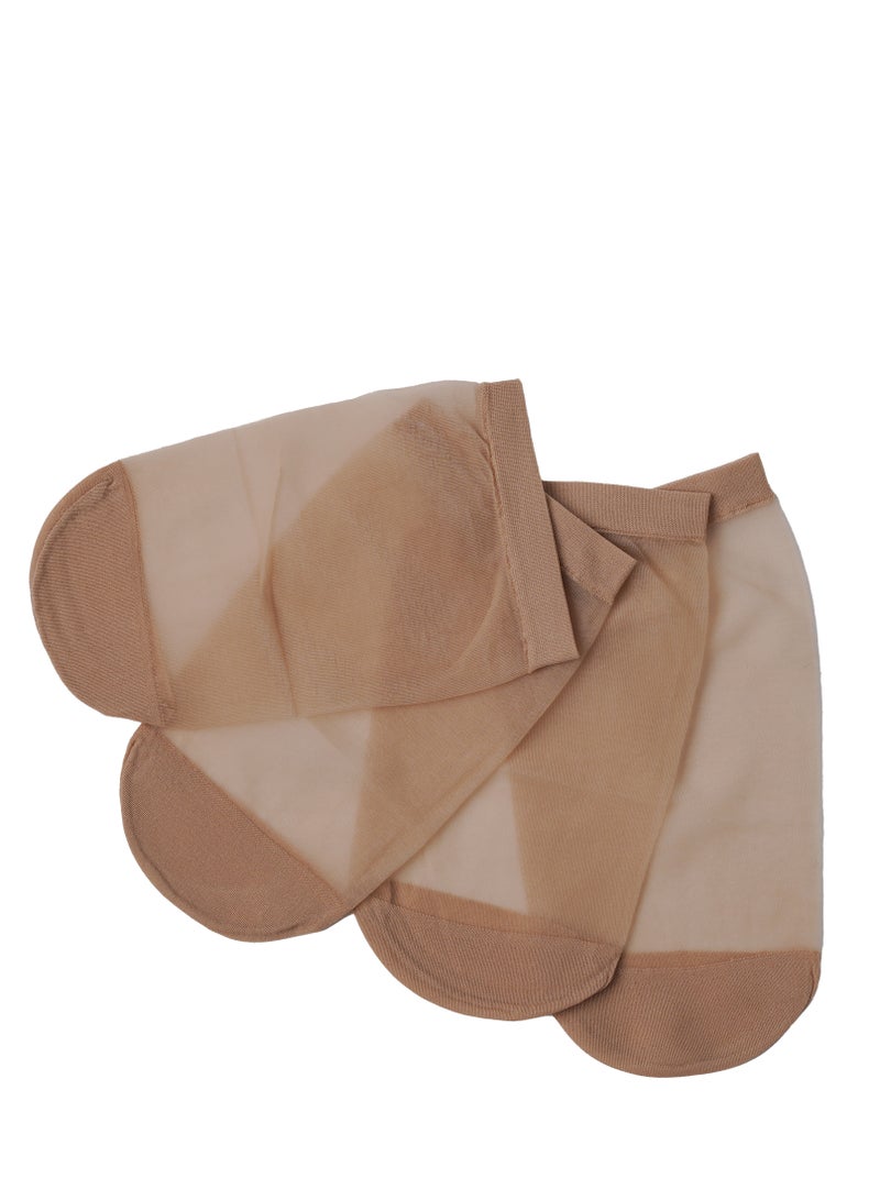 Alsamah Socket ankle shiffon socks, Ultra Sheer 15 Den, Silk Reflections, Reinforced Toe. (2-Pack) - Image 2