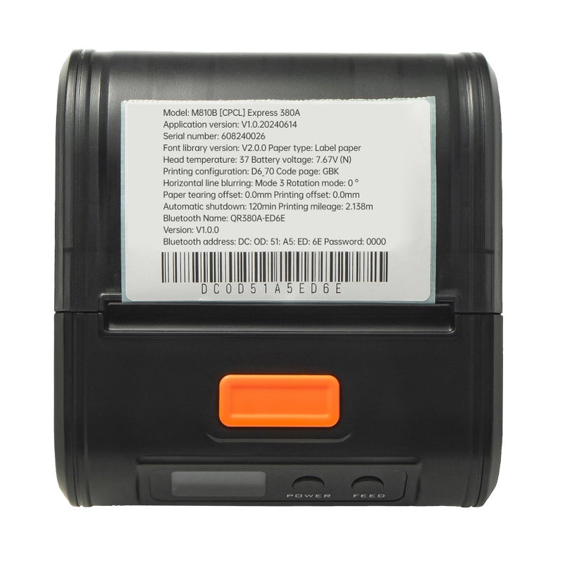Portable Receipt Printer 80mm Mobile POS Direct Thermal Printer with BT+USB Use with APP Compatible with iOS Android Smartphone Adjustable Paper Width 30-80mm s for Restaurant Supermarket Kitchen Office Small Business - Image 4
