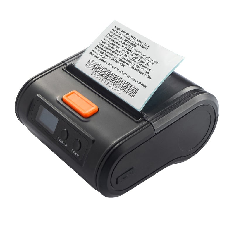 Portable Receipt Printer 80mm Mobile POS Direct Thermal Printer with BT+USB Use with APP Compatible with iOS Android Smartphone Adjustable Paper Width 30-80mm s for Restaurant Supermarket Kitchen Office Small Business - Image 3