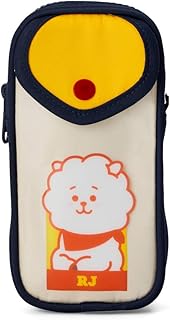 BT21 RJ Character Retro Pencil Case Makeup Pouch Toiletry Bag with Zipper - Image 1