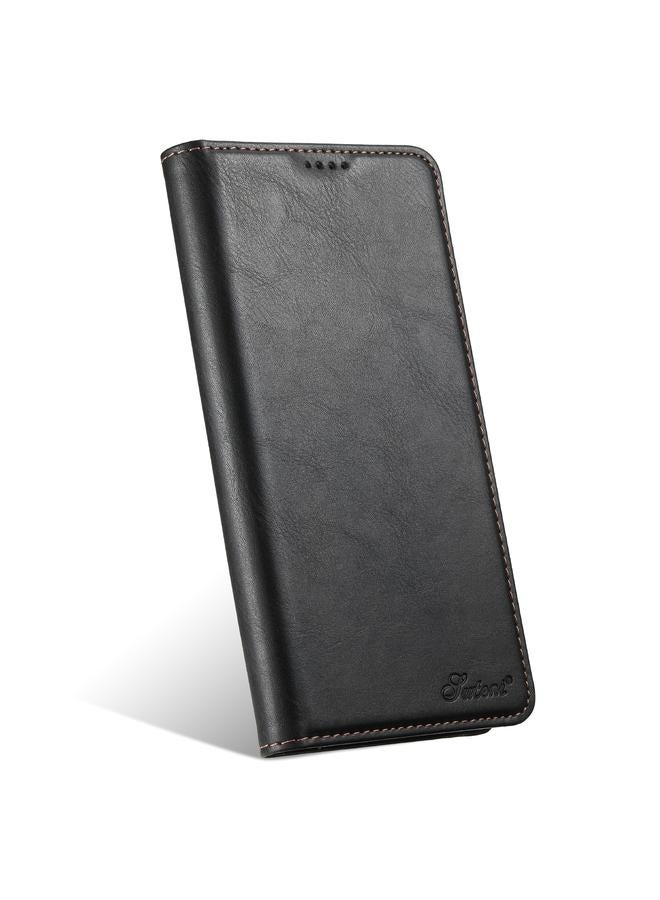 Suteni Case For Samsung Galaxy S24 Ultra 5G J02 Oil Wax Wallet Leather Phone Case - Image 3