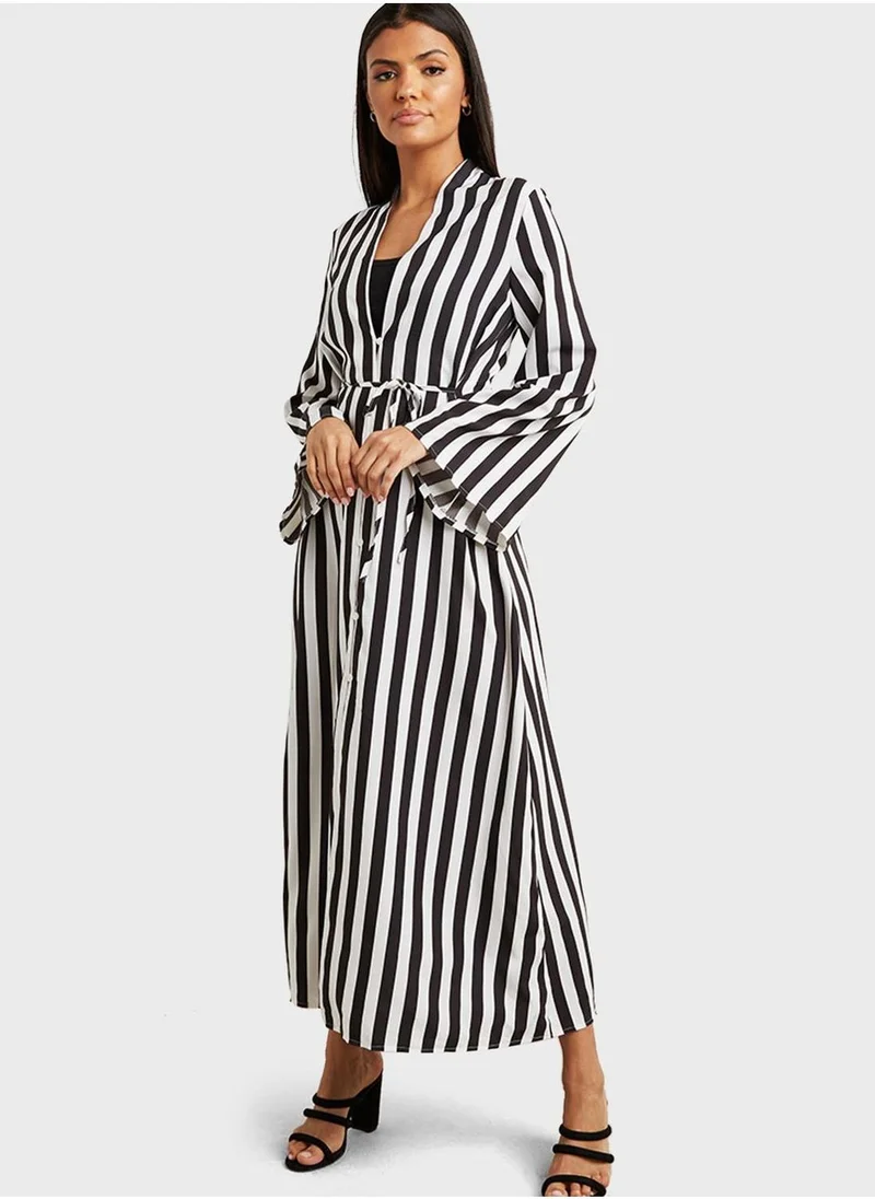 Styli Striped Oversized Dress