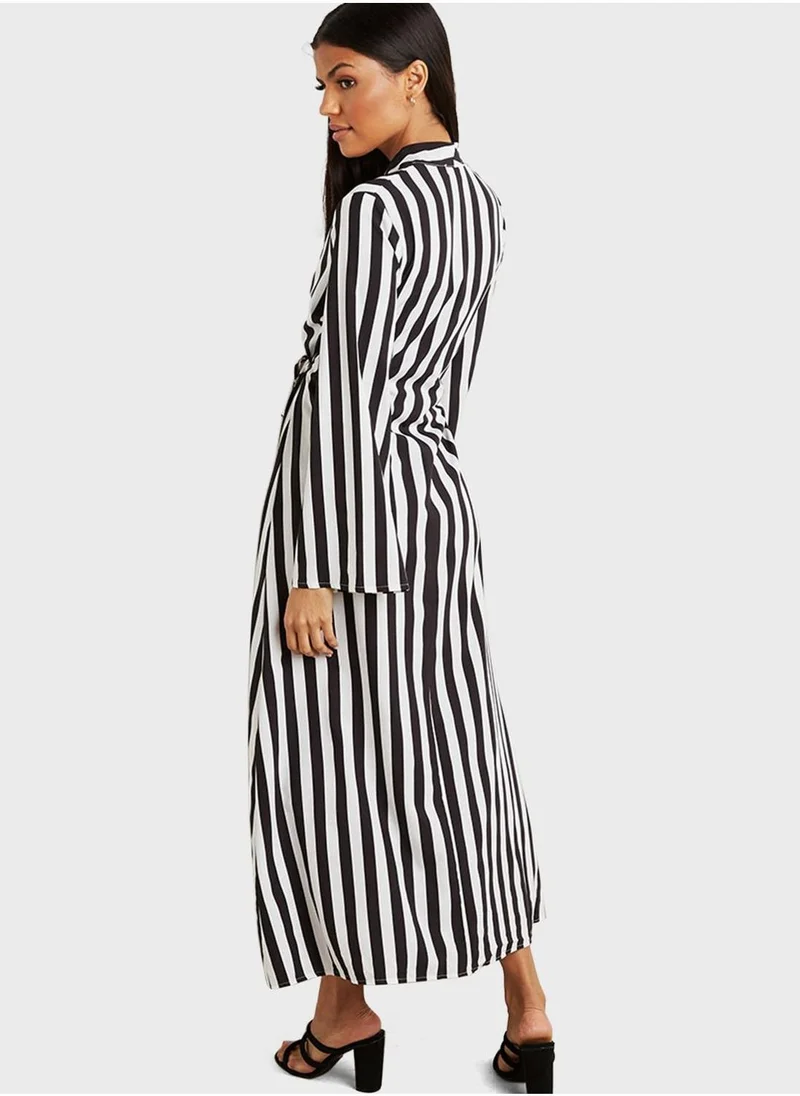 Styli Striped Oversized Dress