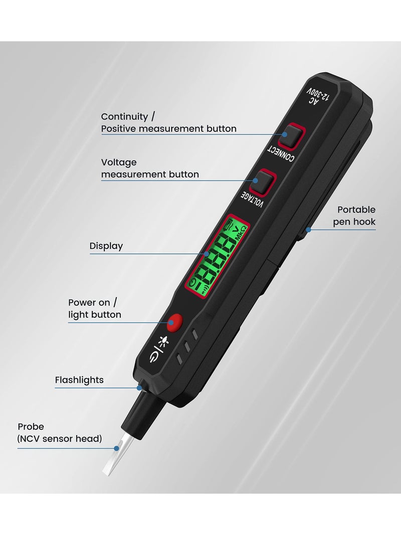 Generic Premium Electrical Voltage Tester - Dual Range Non-Contact & Contact Pen, LCD Display, Buzzer Alarm, Wire Breakpoint Finder - Safe and Accurate AC Electricity Detection (12V-100V/48V-100V)  - Image 5