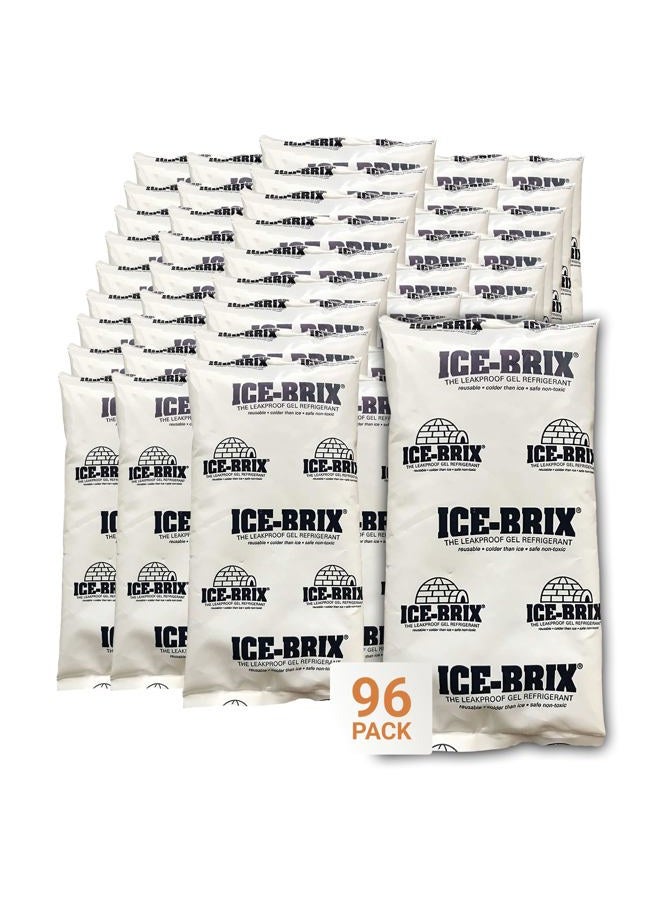 Aviditi Ice-Brix Leakproof Cold Packs, 5" x 2 3/4" x 3/4", Reusable and Food Safe (Case of 96) - Image 1
