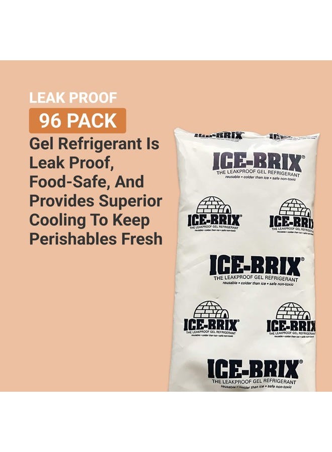 Aviditi Ice-Brix Leakproof Cold Packs, 5" x 2 3/4" x 3/4", Reusable and Food Safe (Case of 96) - Image 3