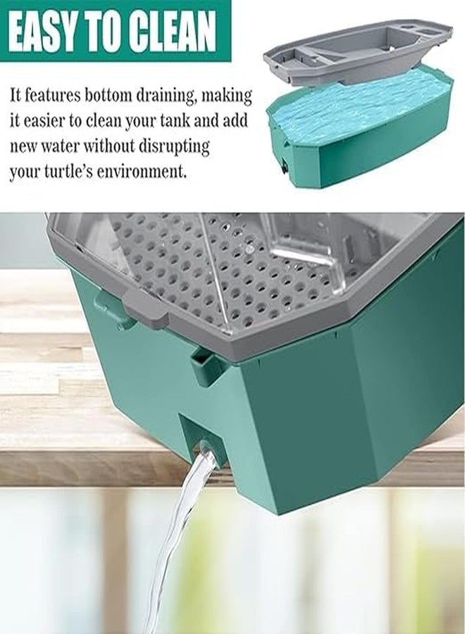 NATLIS Turtle Aquarium Tank, Large (63 * 31 * 24cm), Colour May Vary - Image 3