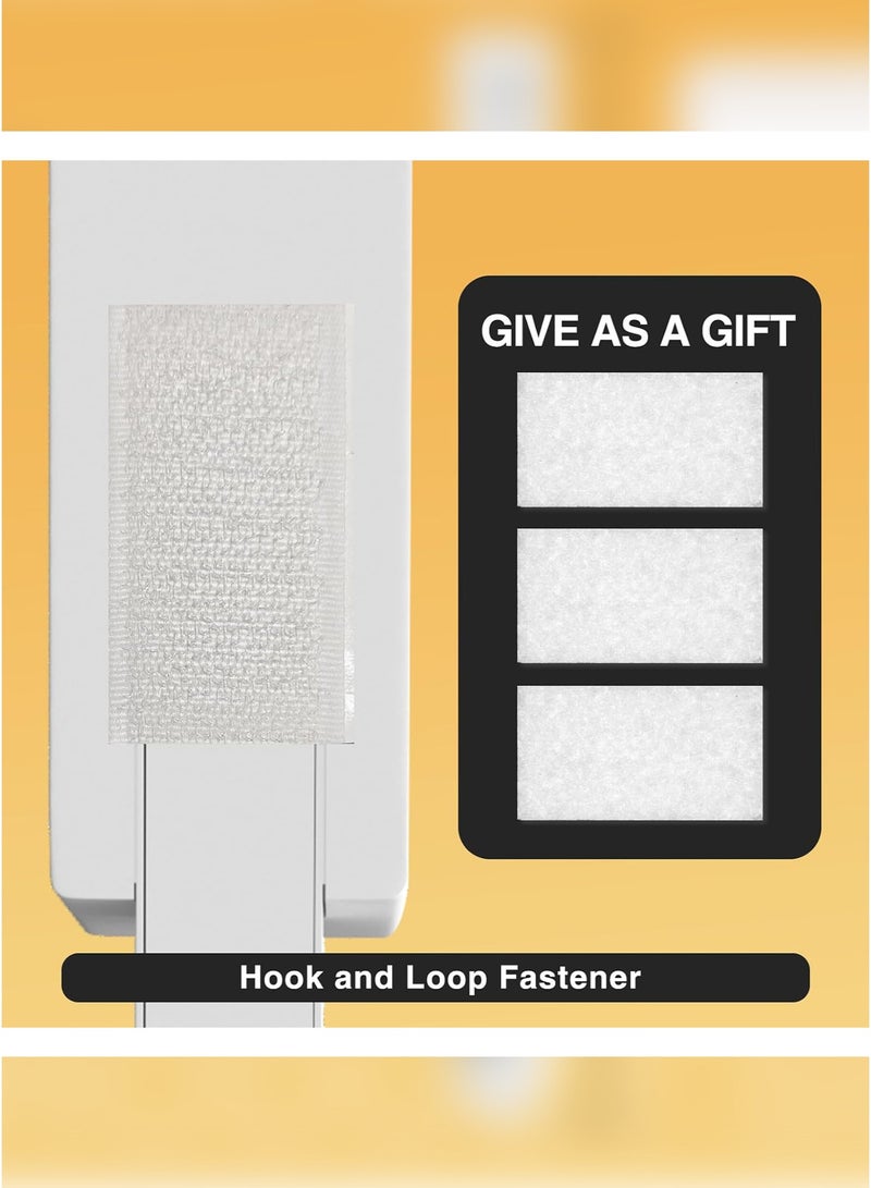 وين هولدر مُوسِّع مقبس كهربائي مزوّد بمنافذ USB-A وUSB-C بالإضافة إلى مقبسين كهربائيين. يمتد من 22 إلى 27 بوصة ويدور بزاوية 180 درجة، مما يجعله مثاليًا للمساحات صعبة الوصول. مناسب للاستخدام خلف الأرائك، والطاولات الجانبية، والمكاتب، وغير ذلك. - Image 3