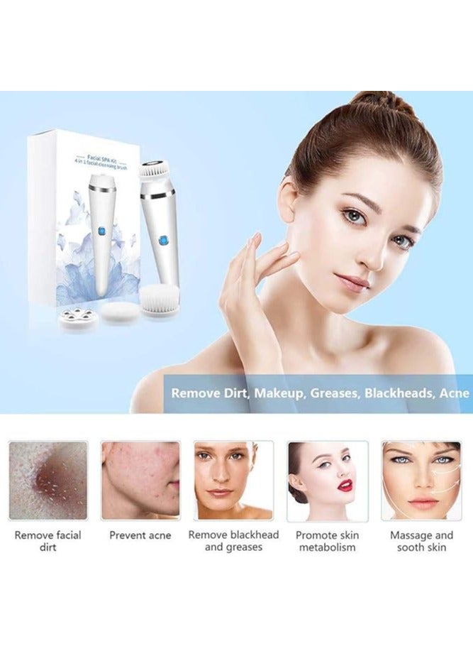 general Facial Cleaning Brush, Waterproof, Electric Rotating, Massage Brush with 4 Brush Heads for Deep Cleaning, Exfoliating, Blackhead Removal - Image 4