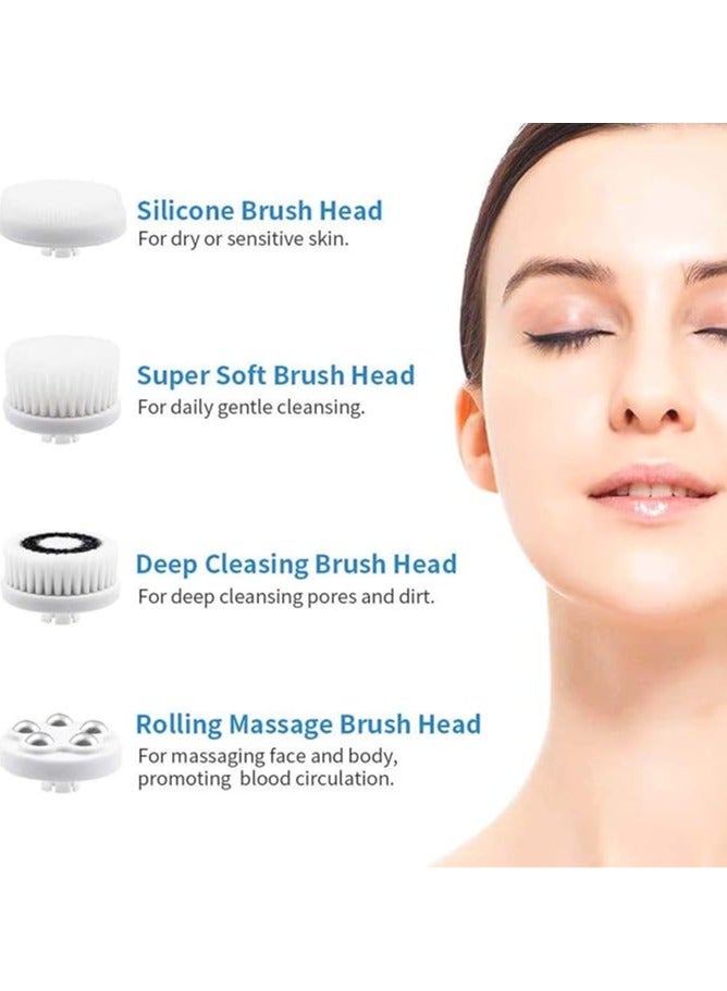general Facial Cleaning Brush, Waterproof, Electric Rotating, Massage Brush with 4 Brush Heads for Deep Cleaning, Exfoliating, Blackhead Removal - Image 5