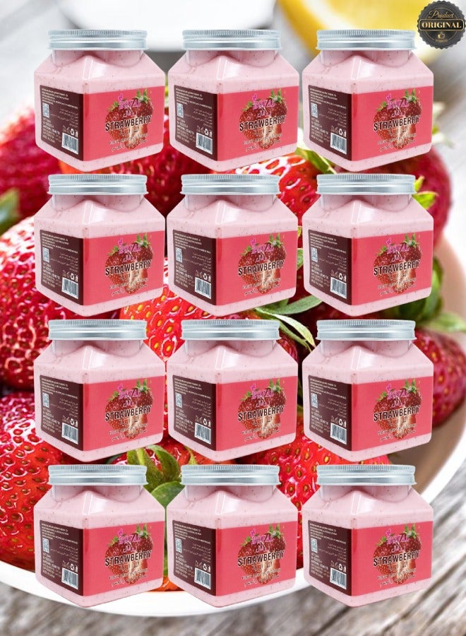 روفال 12 قطع مقشر الجسم والوجه بالفراولة - Image 1