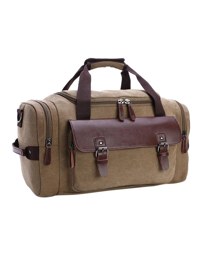 Loquat Waterproof Travel Duffle Bag Beige/Brown