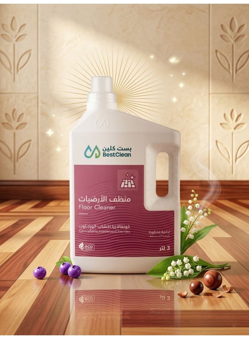 Bestclean Rosewood and berry floor cleaner, 3 liters - Image 3