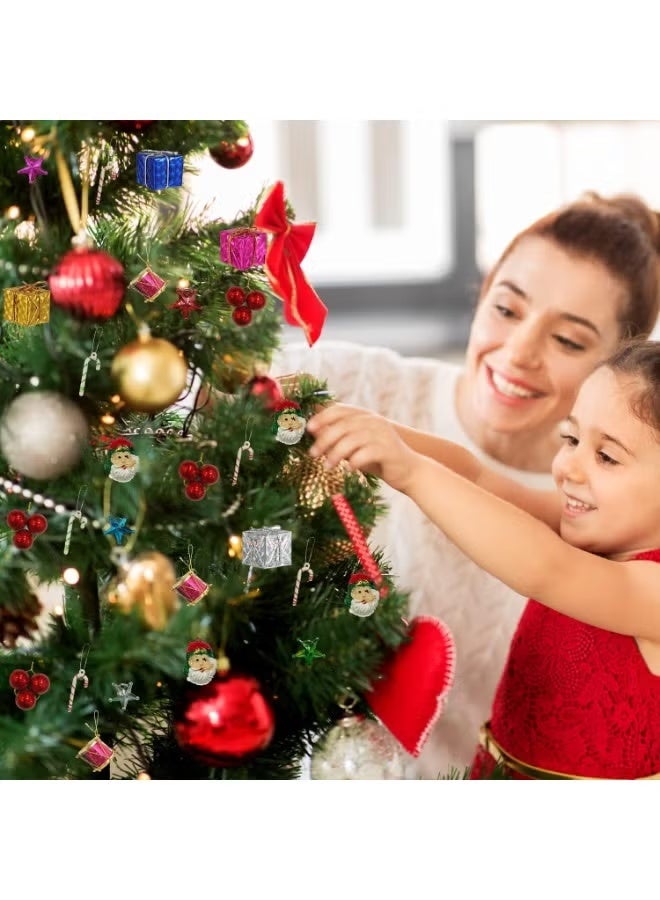 شجرة عيد الميلاد 50 سم مع 50 زينة عيد الميلاد المعلقة، ديكورات ديكور المنزل، عناصر زينة شجرة عيد الميلاد، شجرة عيد الميلاد مع حامل لحفلة عيد الميلاد في المكتب - Image 2