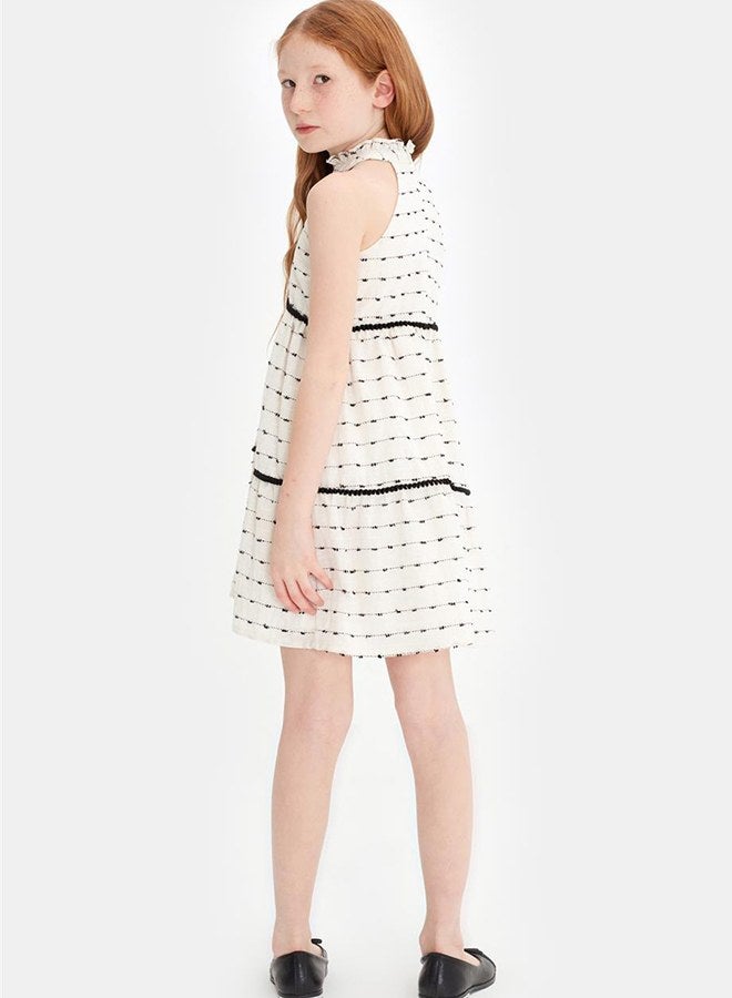 Tyess Girl Ecru Dress - Image 4
