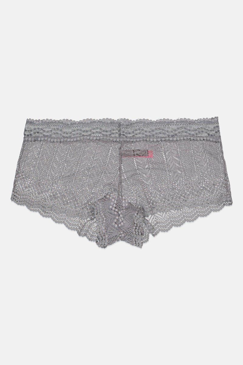 VINCE CAMUTO Women Eyelet Hipster Panties, Grey  - Image 1