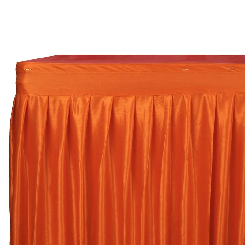 PRIYAKANT SAFAWALA PRIYAKANT SAFAWALA Ganpati Decoration Table Jhalar Ideas at Home Festival and Special Ganesh Chaturthi Decoration Use It Only Table Jhalar Size Length 10 Feet and Height 30 Inches Orange - Image 5