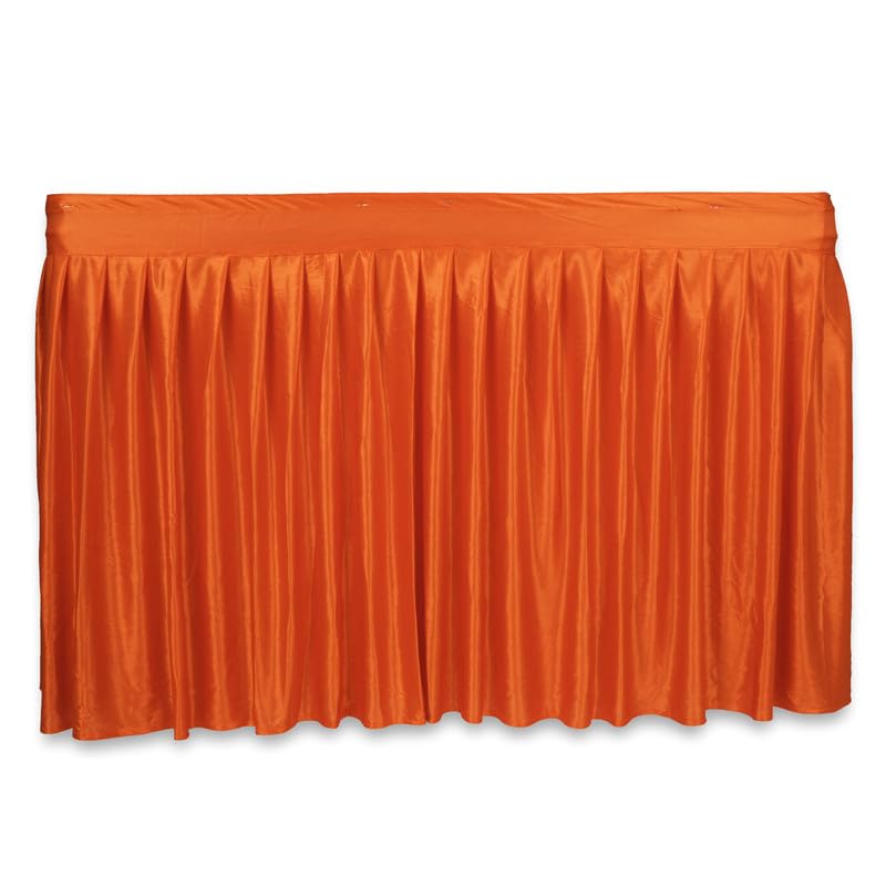 PRIYAKANT SAFAWALA PRIYAKANT SAFAWALA Ganpati Decoration Table Jhalar Ideas at Home Festival and Special Ganesh Chaturthi Decoration Use It Only Table Jhalar Size Length 10 Feet and Height 30 Inches Orange - Image 4