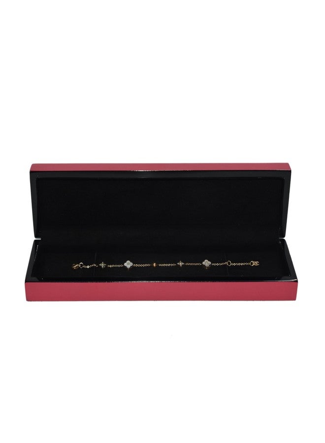 DIAcheck Moon Jewellery Box For Bracelet or Chain (9 x 2.5) (Red Lamination) - Image 3