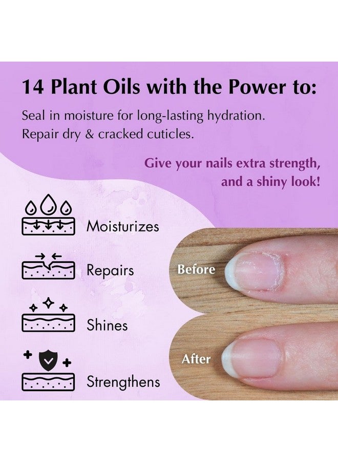Mona Brands Revitalizing Natural Nail Oil Cuticle Pen With 14 Plant Oils Restores & Protects Damaged Cuticles & Nails Moisturizes Strengthens Soothes Shines (4Pk Lavender (2.5 Ml Each)) - Image 4