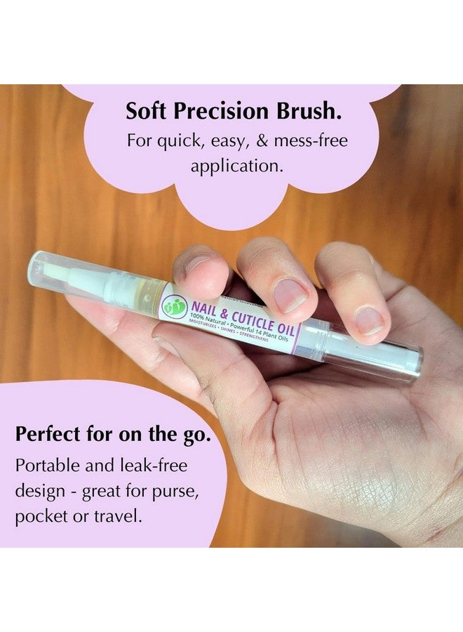 Mona Brands Revitalizing Natural Nail Oil Cuticle Pen With 14 Plant Oils Restores & Protects Damaged Cuticles & Nails Moisturizes Strengthens Soothes Shines (4Pk Lavender (2.5 Ml Each)) - Image 5