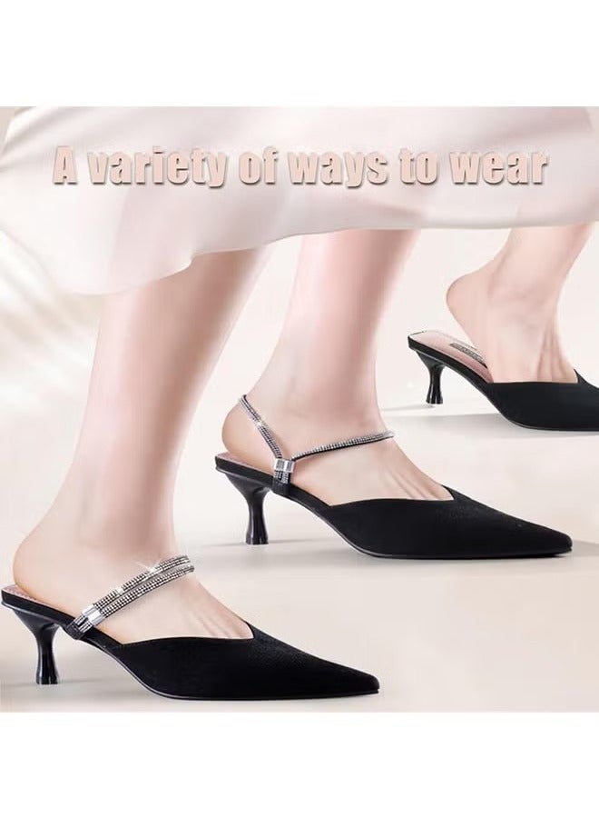 أخبار 4 زوجان من أحذية الكعب المرن المرن ، وأشرطة عالية الكعب المضادة للوزن ، وأشرطة الكاحل الحذاء المرن ، وأشرطة أحذية قابلة للفصل للكعب ، حزام أحذية مرنة قابلة للتعديل - Image 2