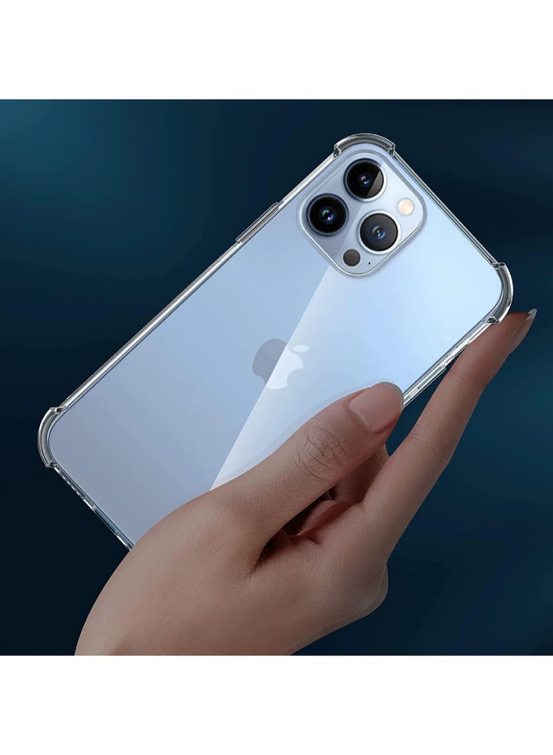 iPhone 13 Pro Max Case Clear 6.7 inch Anti-Yellowing iPhone 13 Pro Max Cover Transparent Slim Thin Crystal Clear Phone Case Shockproof Protective Bumper Protection iPhone Case Cover For Apple iPhone - Image 4