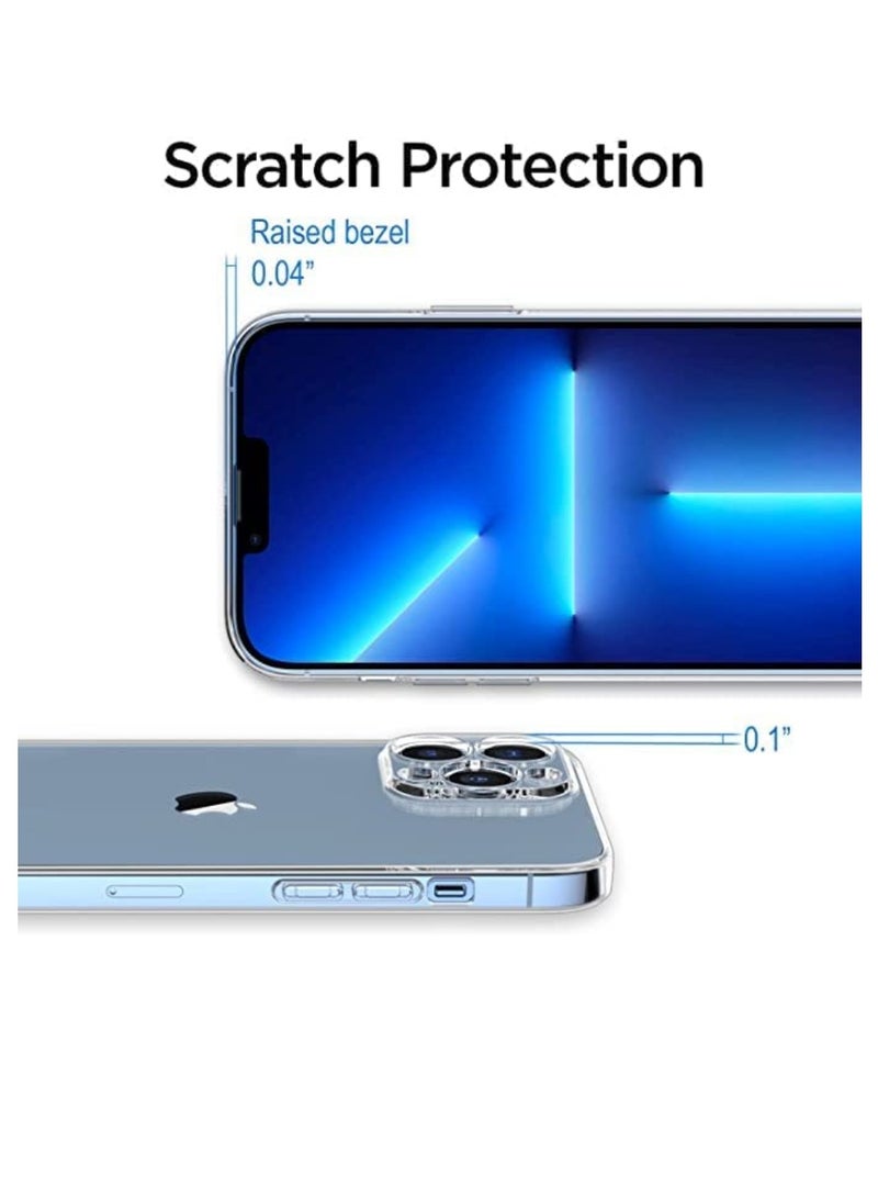 iPhone 13 Pro Max Case Clear 6.7 inch Anti-Yellowing iPhone 13 Pro Max Cover Transparent Slim Thin Crystal Clear Phone Case Shockproof Protective Bumper Protection iPhone Case Cover For Apple iPhone - Image 5