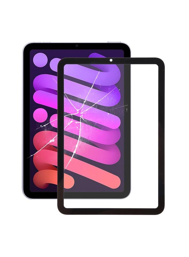 erorex For iPad mini 6 Front Screen Outer Glass Lens with OCA Optically Clear Adhesive(Black) - Image 1