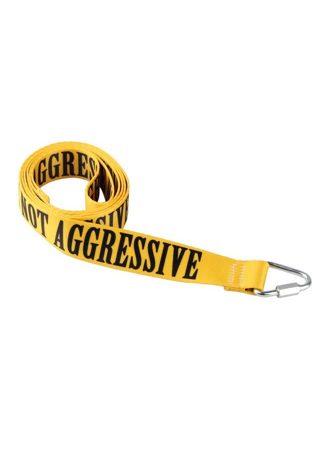 BLUPARK Funny Service Dog Leash Reactive Not Aggressive Dog Leash Walking Training Dog Leashes Dog Owner Pet Lover Gift (Reactive Not Aggressive-YE) - Image 3