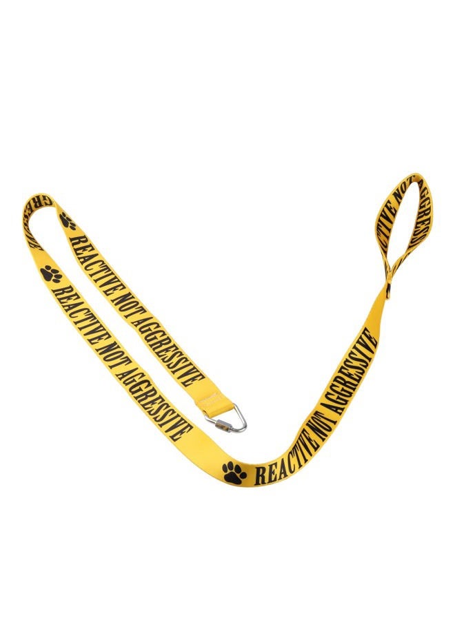 BLUPARK Funny Service Dog Leash Reactive Not Aggressive Dog Leash Walking Training Dog Leashes Dog Owner Pet Lover Gift (Reactive Not Aggressive-YE) - Image 4