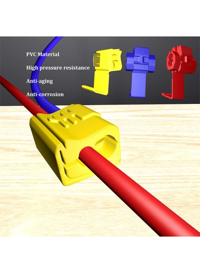 HEADVANA 65 Pcs Quick Splice Snap Wire Connector Set, Scotch Lock Splice Connector Double Run, Crimp Wire Splice Connectors. - Image 4