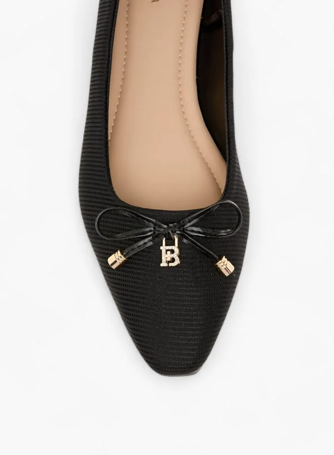 Flora Bella By Shoexpress Women's Bow Accent Slip-On Ballerina Shoes