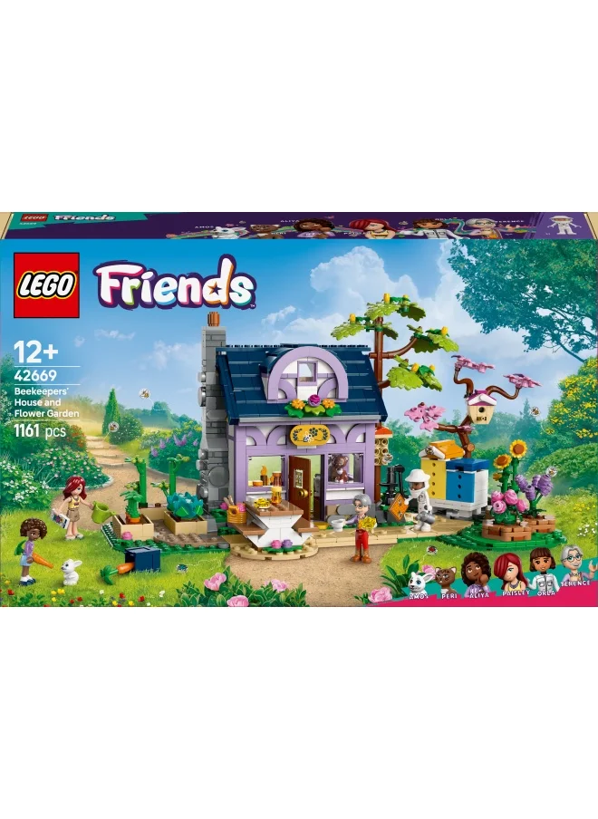 LEGO Friends Beekeepers’ House and Flower Garden Set, Creative toy for Kids and Teenagers, with 4 Mini Dolls, Cat and Rabbit Animal Figures, Plus Accessories, Birthday Gift for Girls aged 12+ 42669 (1161 pieces)