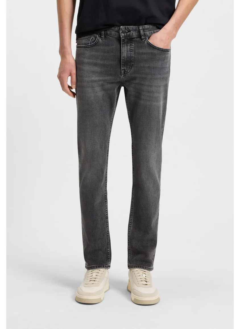بوس Delaware slim-fit jeans in grey comfort-stretch denim