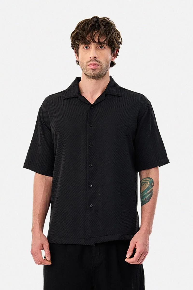 سنيتش قميص مطاطي بقصة صندوقية مزخرفة